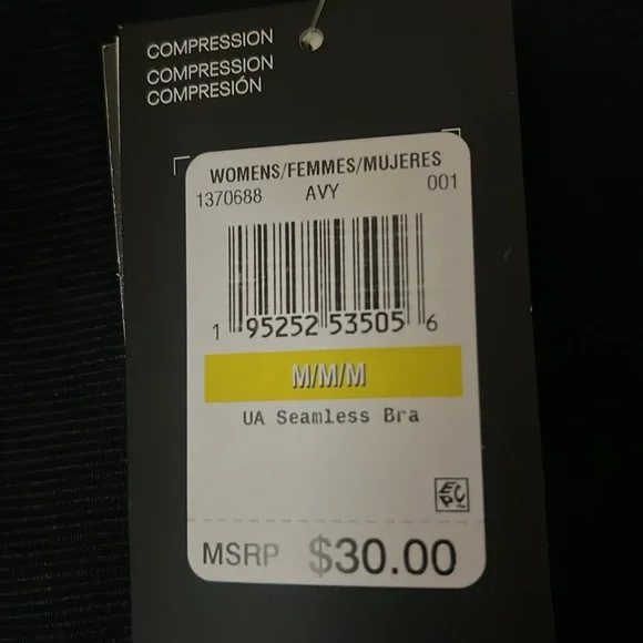 Under Armour Black Sports Bra Medium Support - Picture 4 of 4